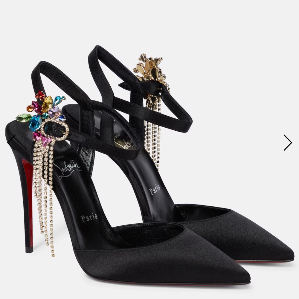 Christian Louboutin Black Embellished Heels
Goldina Rain 100